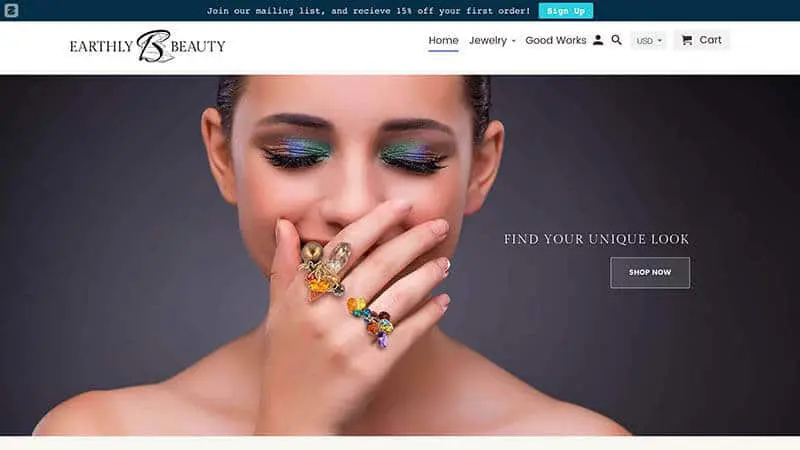 Earthly Beauty Jewelry featured image.