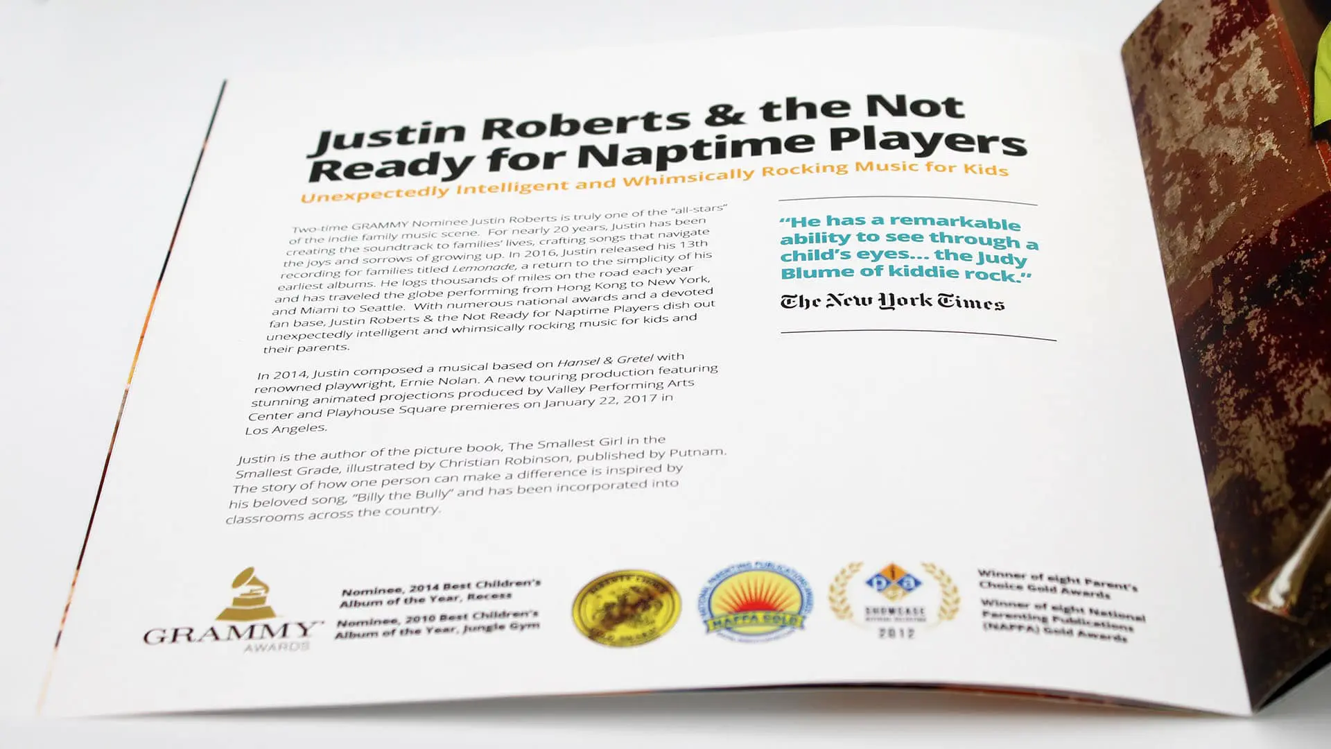 Photograph of Dandelion Artists booklet