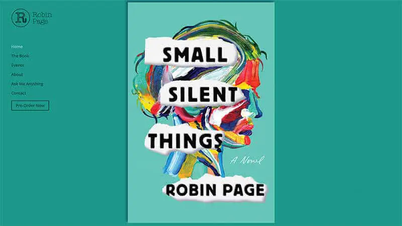 Robin Page, author. Home page by Guedin Designs.
